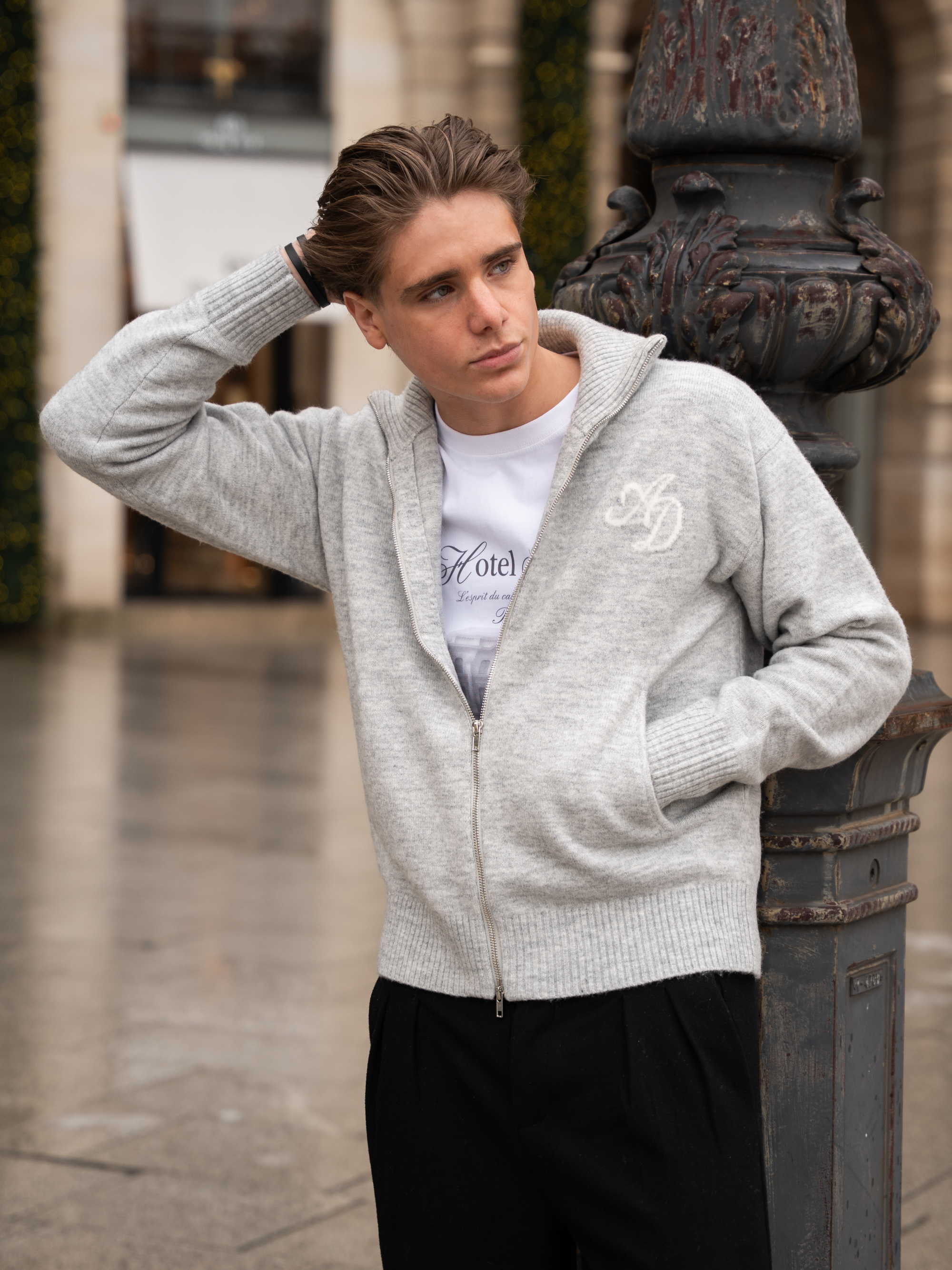 ALTIER MOHAIR FULL-ZIP