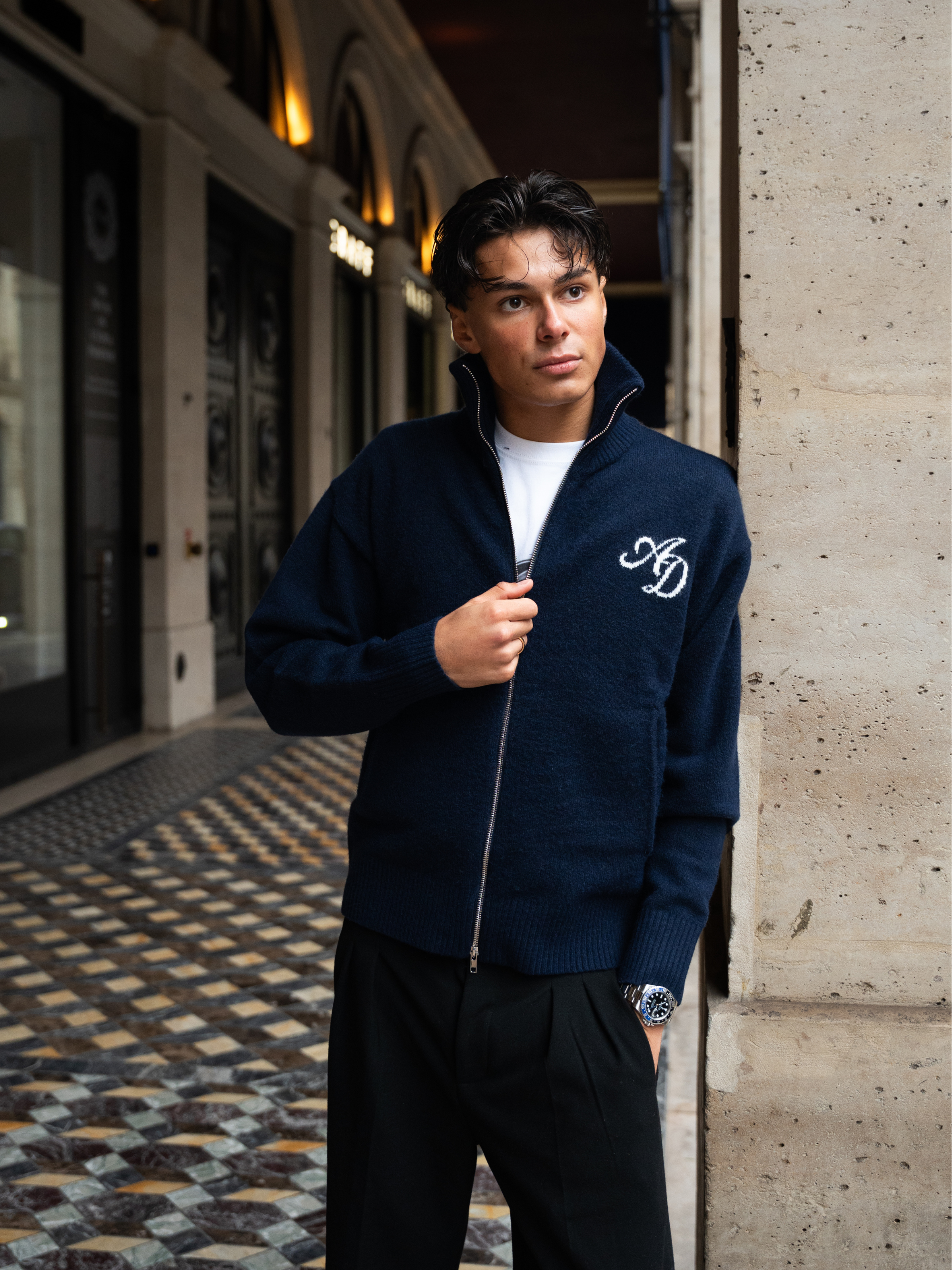 ALTIER MOHAIR FULL-ZIP