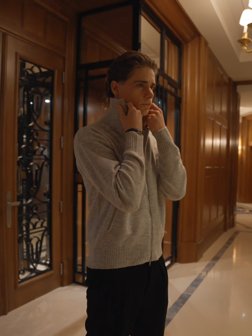 ALTIER MOHAIR FULL-ZIP