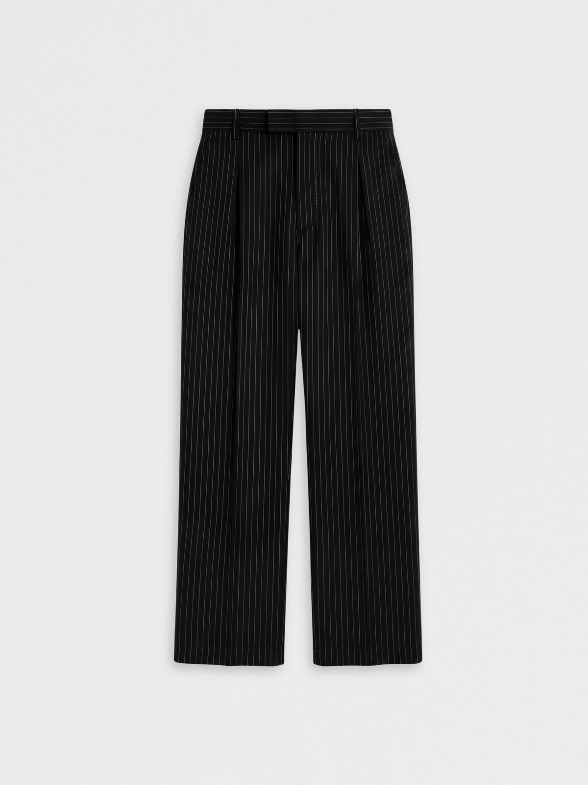 Women's Pinstripe one-pleat trousers