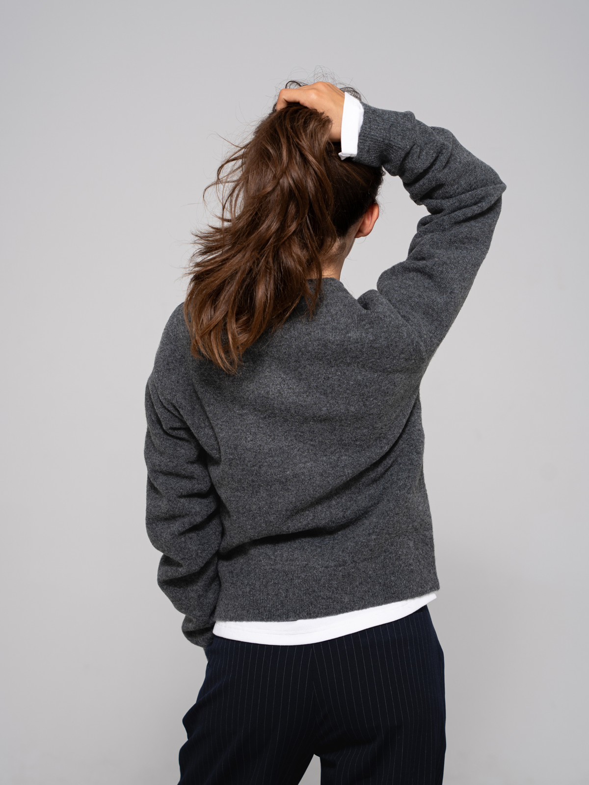 Mohair Round-Collar Cardigan, image 4