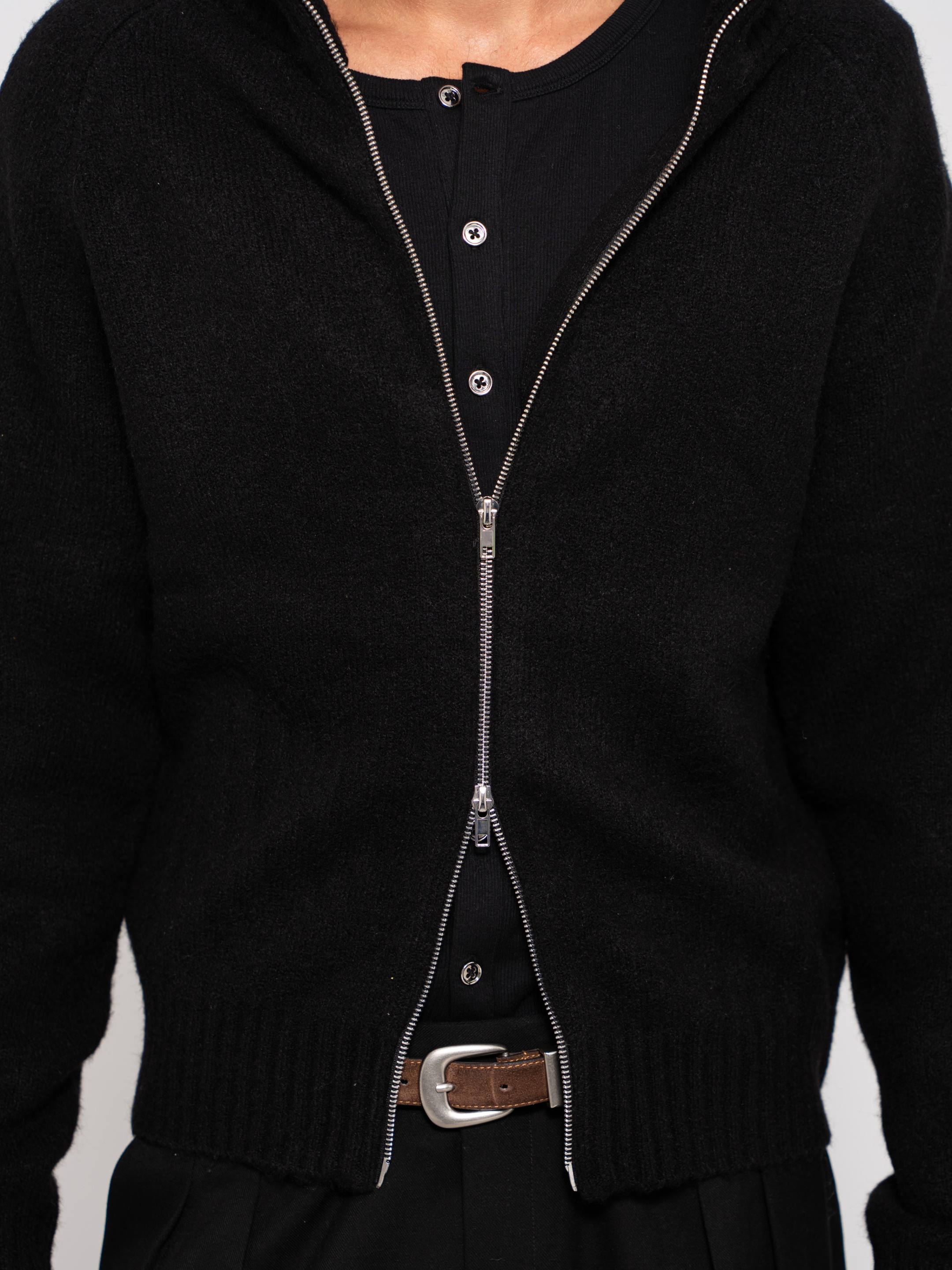 Mohair Raglan Full-Zip