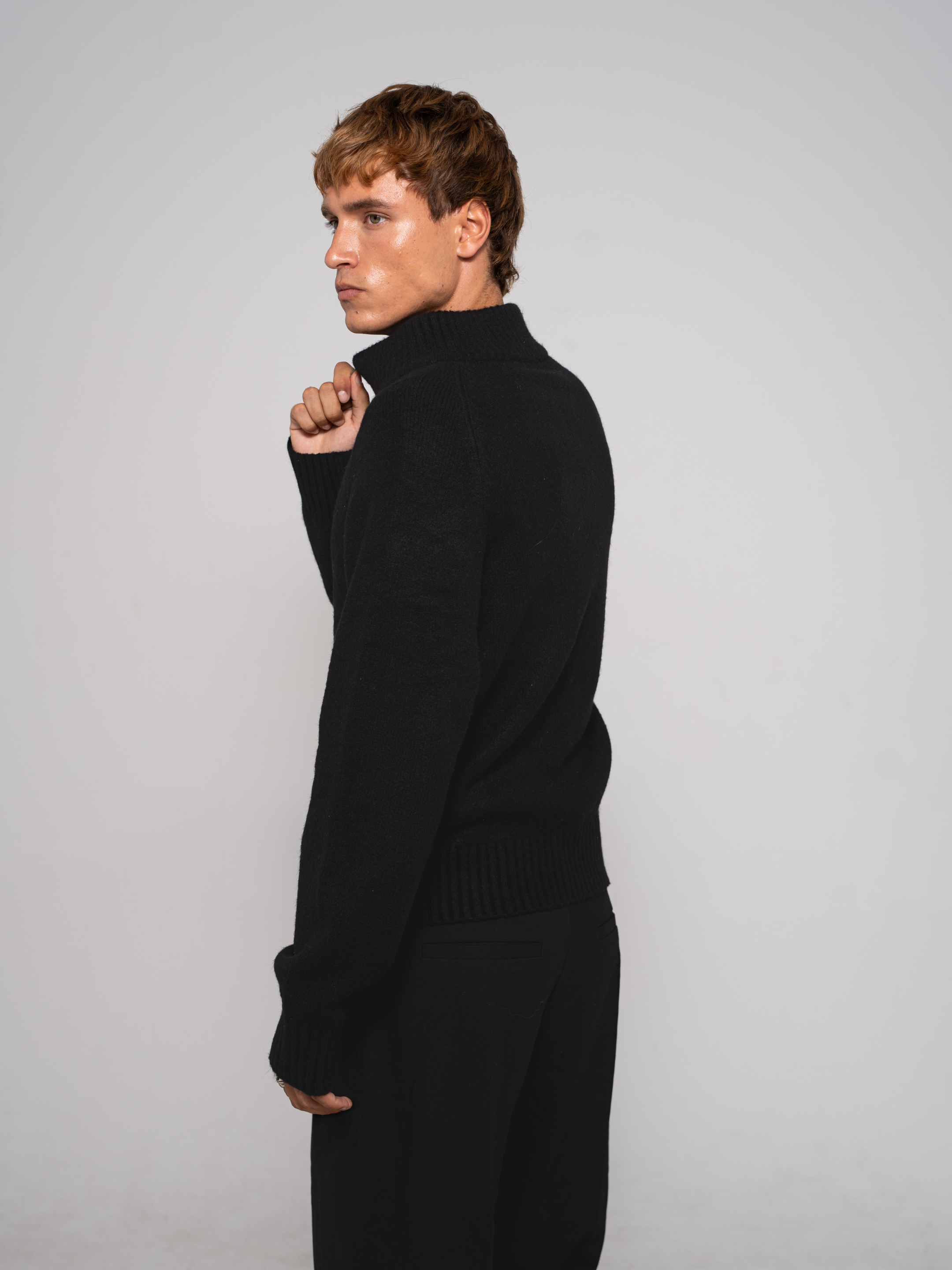 Mohair Raglan Full-Zip