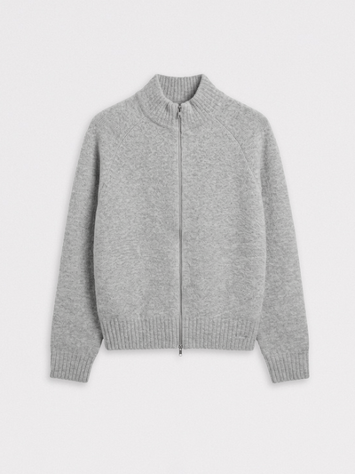 Mohair Raglan Full-Zip