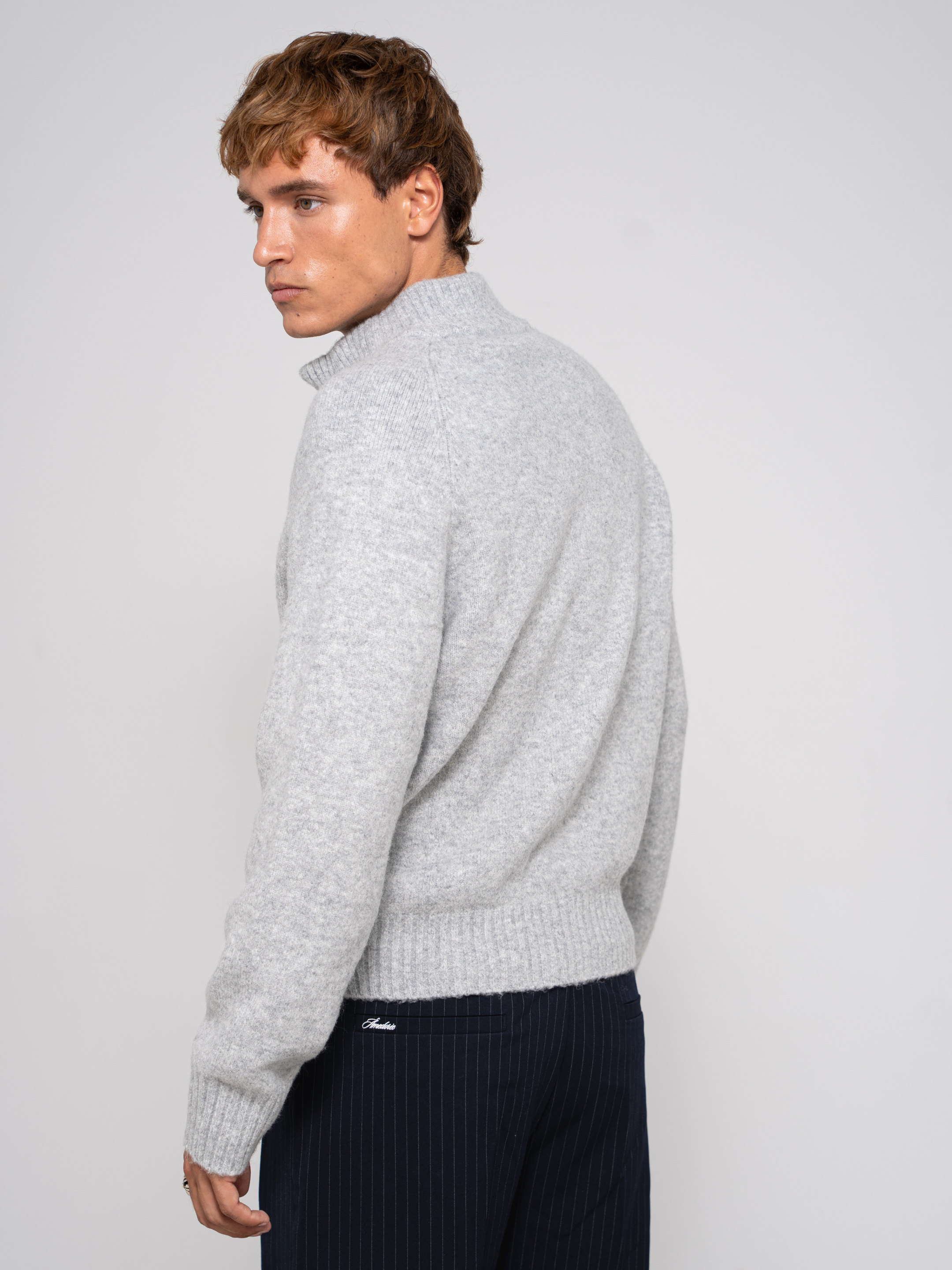 Mohair Raglan Full-Zip